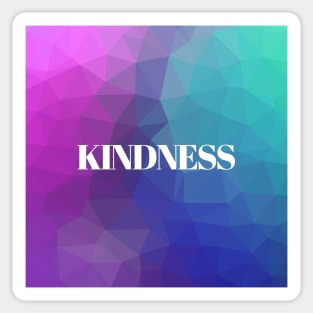 Kindness Geometric Color Charity Sticker